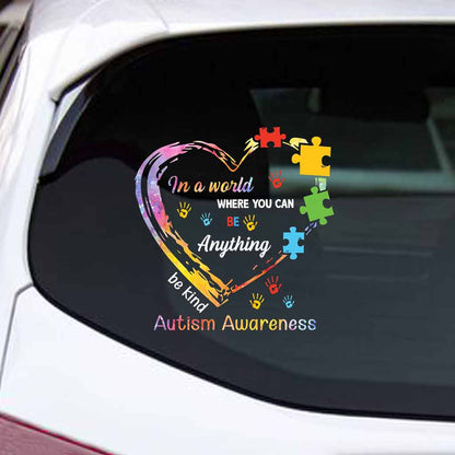 Be Kind  - Autism Awareness Decal Full 062021