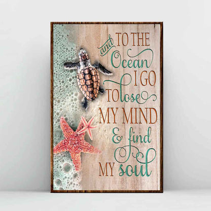 To The Ocean  - Turtle Poster 062021