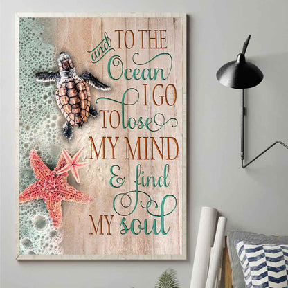 To The Ocean  - Turtle Poster 062021