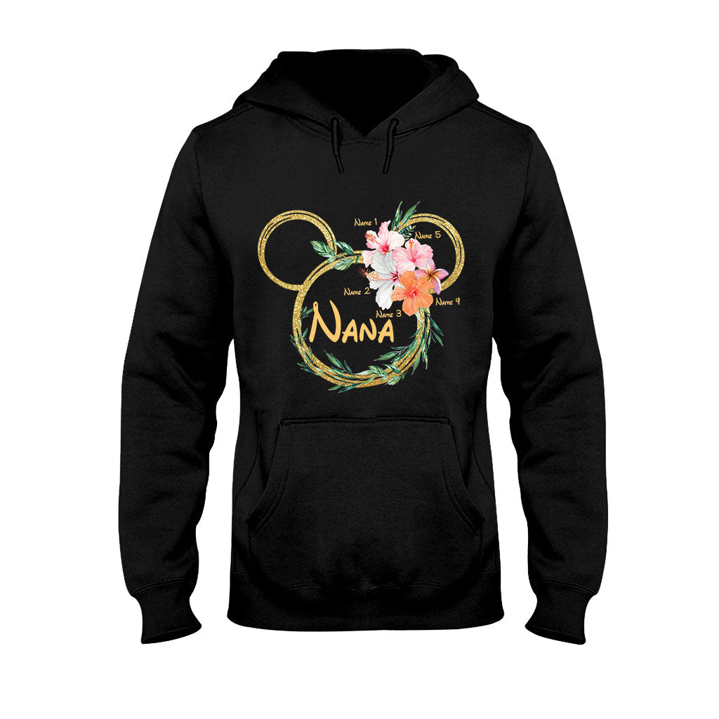 Tropical Mouse Ears Nana - Personalized Grandma T-shirt and Hoodie