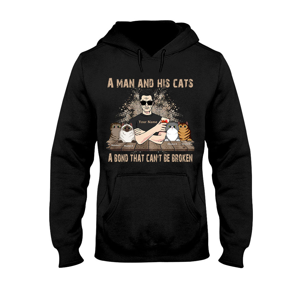 A Man And His Cats - Personalized Father's Day Cat T-shirt and Hoodie