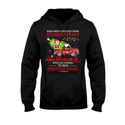 When Santa Claus Goes Riding - T-shirt and Hoodie