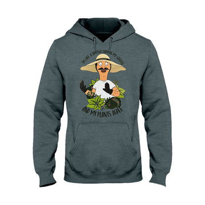 British Lady in Garden T-shirt and Hoodie