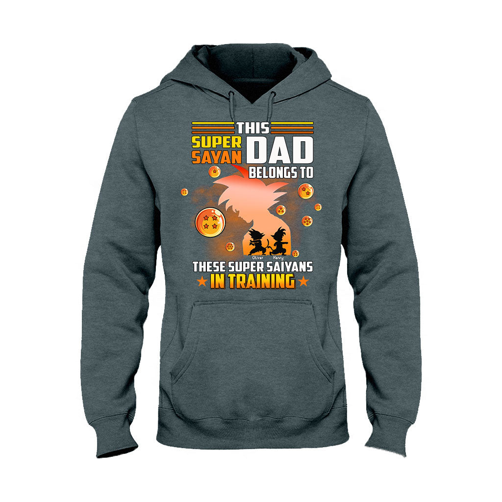 This Super Sayan Dad Belongs To Sayans In Training - Personalized Seven Balls T-shirt and Hoodie