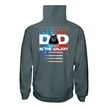 Best Dad In The Galaxy - Personalized The Force T-shirt and Hoodie