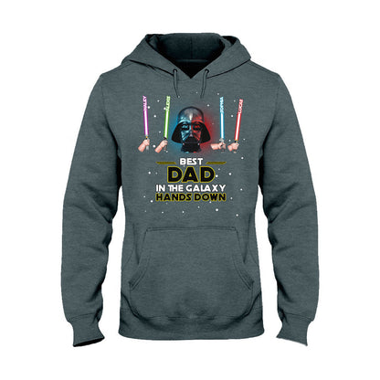 Best Dad In The Galaxy - Personalized The Force T-shirt and Hoodie