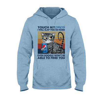 Touch My Drink - Personalized Blue Soft Drink T-shirt and Hoodie