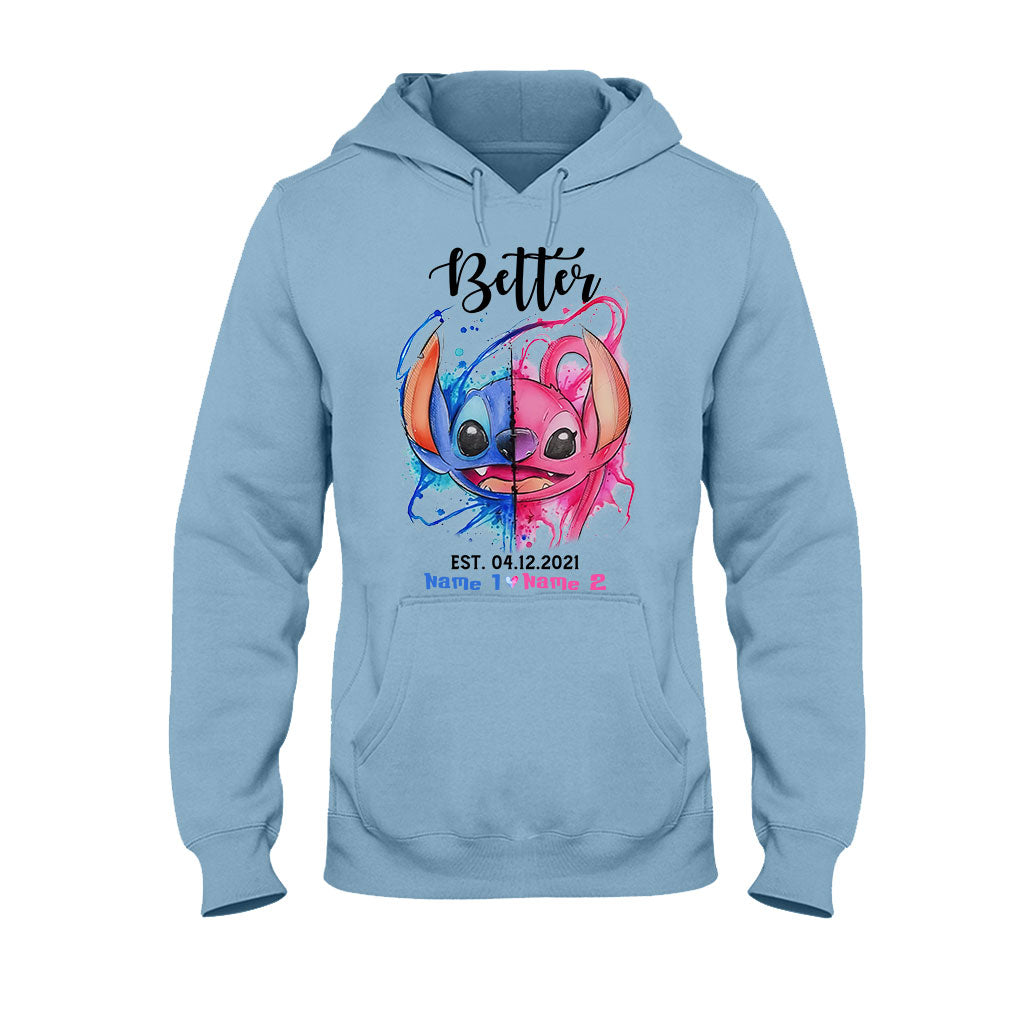 Better Together - Personalized Couple Ohana T-shirt and Hoodie