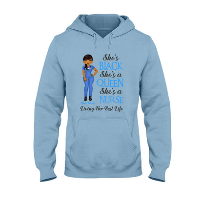 Black Nurse - Personalized Nurse T-shirt and Hoodie