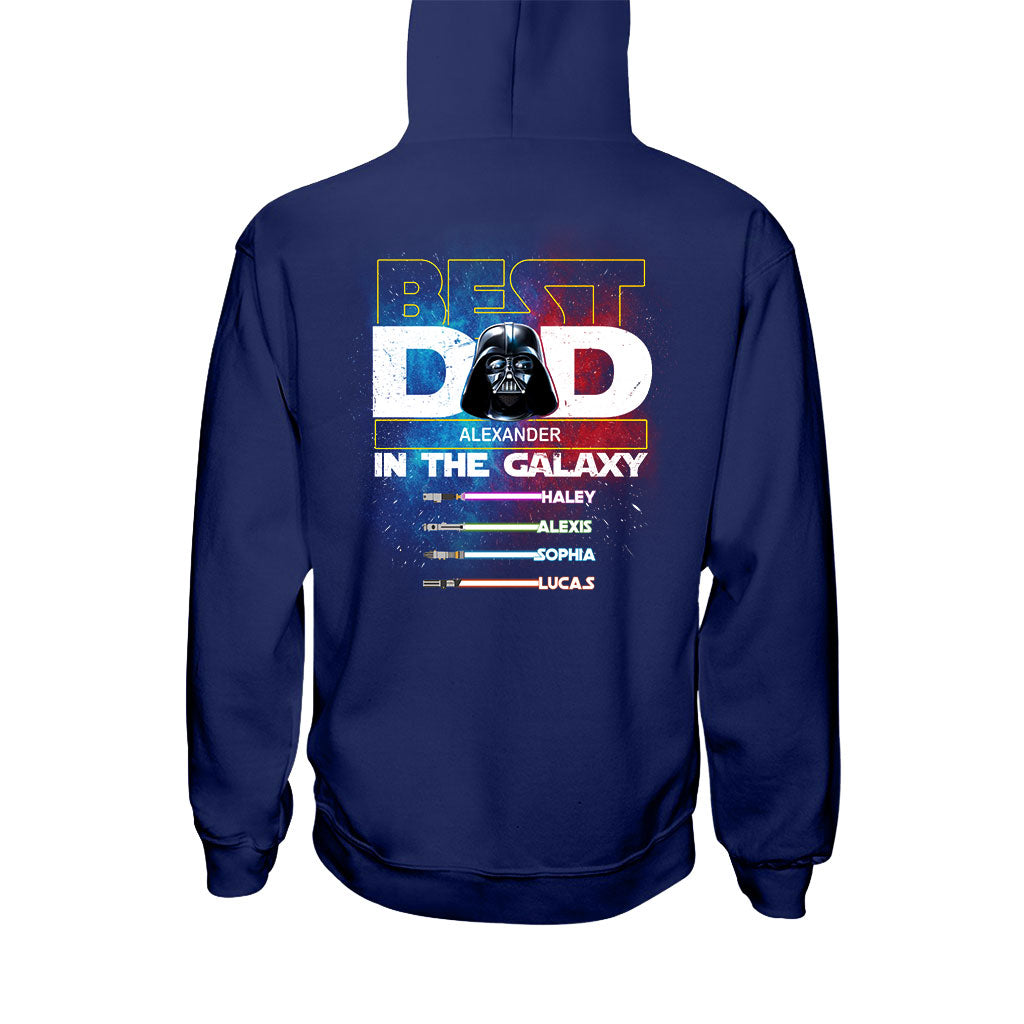 Best Dad In The Galaxy - Personalized The Force T-shirt and Hoodie