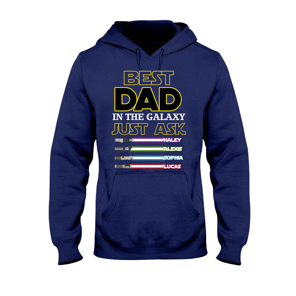 Best Dad In The Galaxy - Personalized Father's Day The Force T-shirt and Hoodie