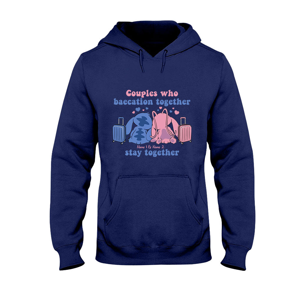 Baecation Ohana - Personalized Couple Travelling T-shirt and Hoodie