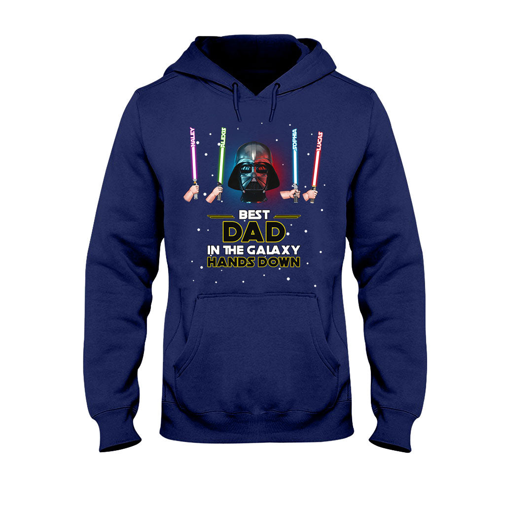 Best Dad In The Galaxy - Personalized The Force T-shirt and Hoodie