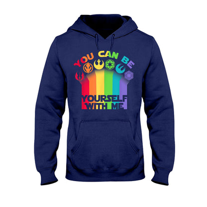 You Can Be Yourself With Me - LGBT Support T-shirt and Hoodie