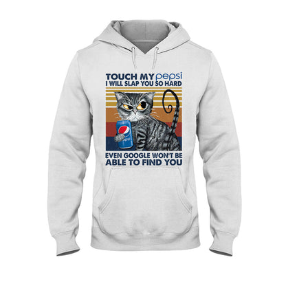 Touch My Drink - Personalized Blue Soft Drink T-shirt and Hoodie