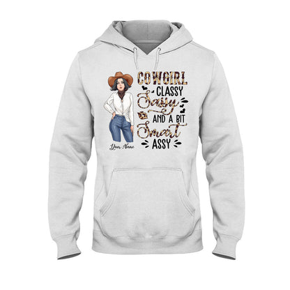 Classy Sassy And A Bit Smart Assy Cowgirl - Personalized Country Girl T-shirt and Hoodie