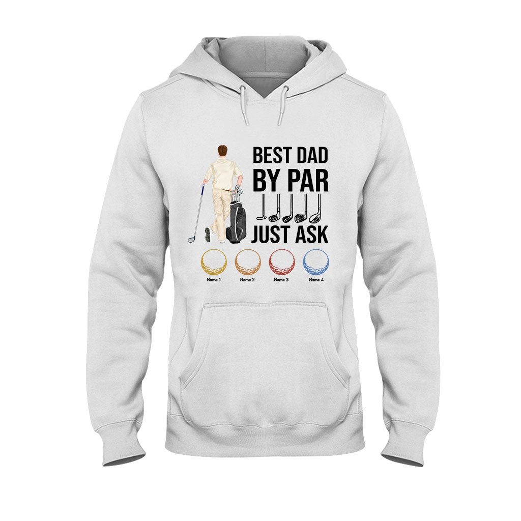 Best Dad By Par - Personalized Father's Day Golf T-shirt and Hoodie