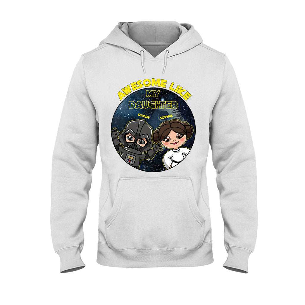 Awesome Like My Daughter - Personalized The Force T-shirt and Hoodie