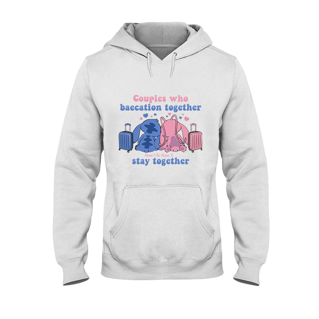 Baecation Ohana - Personalized Couple Travelling T-shirt and Hoodie