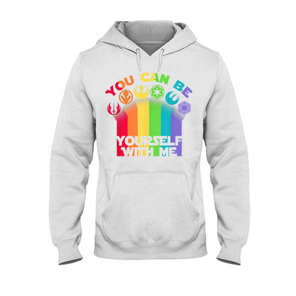 You Can Be Yourself With Me - LGBT Support T-shirt and Hoodie