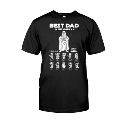 Best Dad In The Galaxy - Personalized Father's Day The Force T-shirt and Hoodie