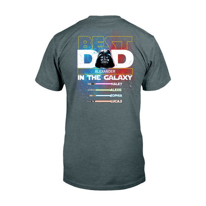 Best Dad In The Galaxy - Personalized The Force T-shirt and Hoodie