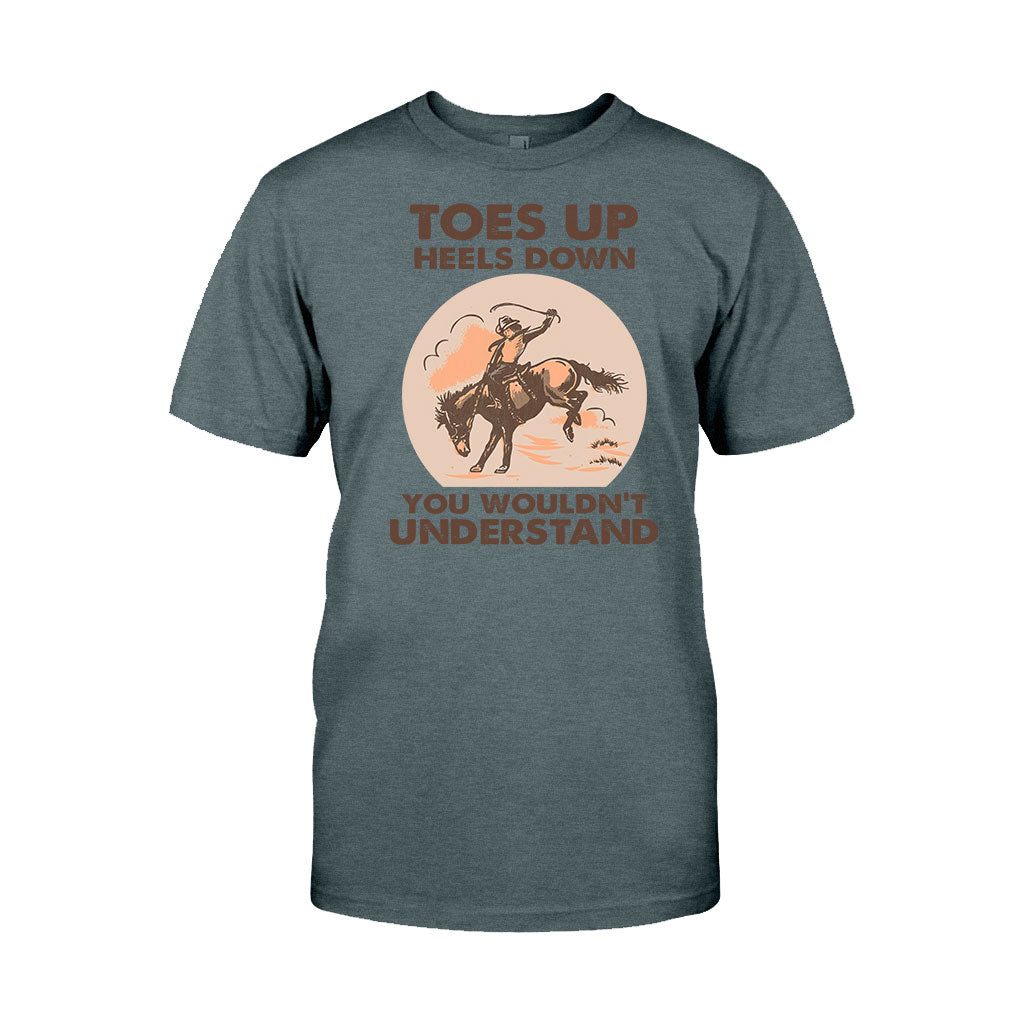 Toes Up Heels Down - Horse T-shirt and Hoodie