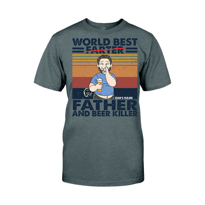 World Best Father - Father's Day Personalized T-shirt and Hoodie