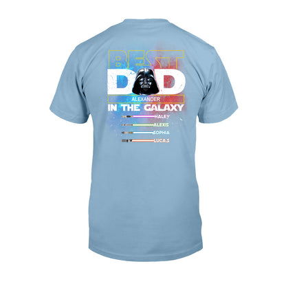 Best Dad In The Galaxy - Personalized The Force T-shirt and Hoodie