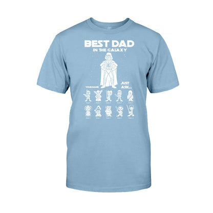 Best Dad In The Galaxy - Personalized Father's Day The Force T-shirt and Hoodie