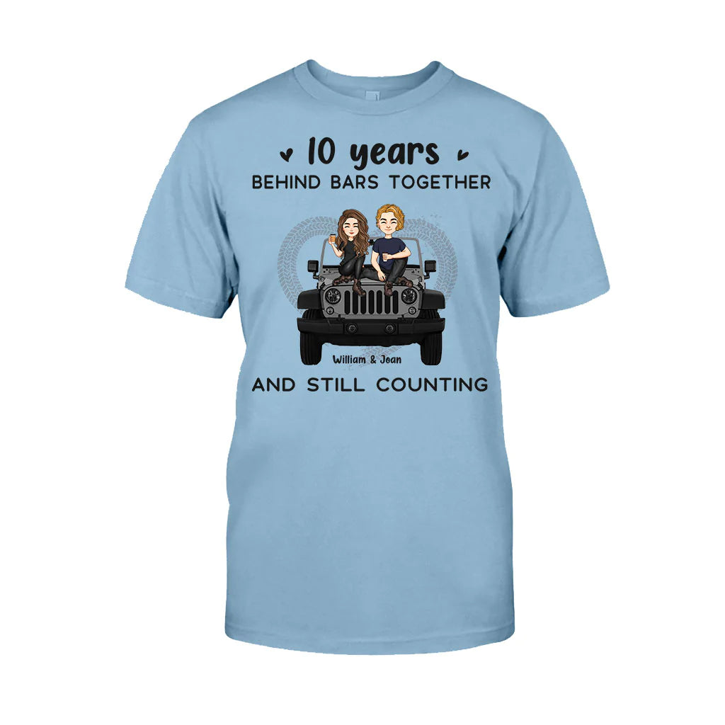 Years Of Life Behind Bars - Personalized Couple Car T-shirt and Hoodie