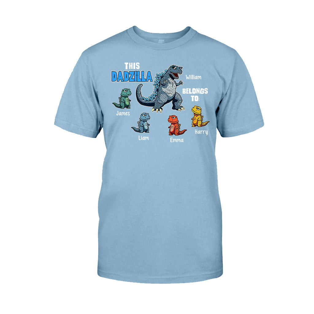 This Dadzilla Belongs To - Personalized Father T-shirt and Hoodie