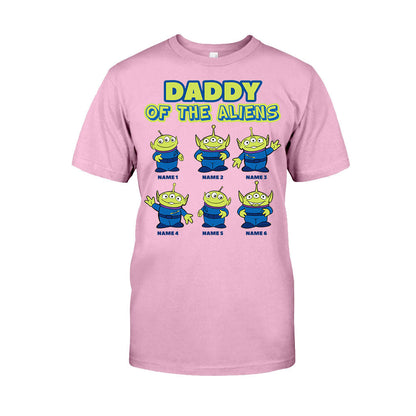 Daddy Of The Aliens - Personalized Father's Day T-shirt and Hoodie