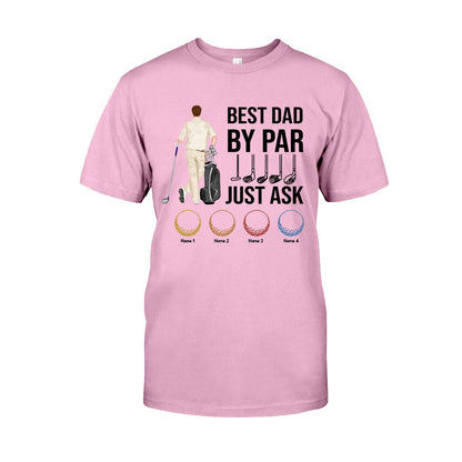 Best Dad By Par - Personalized Father's Day Golf T-shirt and Hoodie