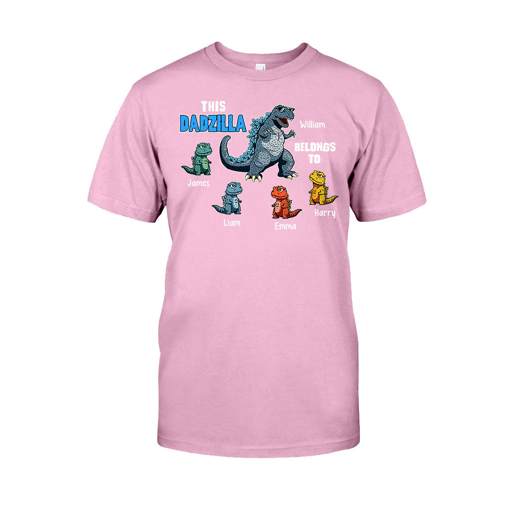 This Dadzilla Belongs To - Personalized Father T-shirt and Hoodie