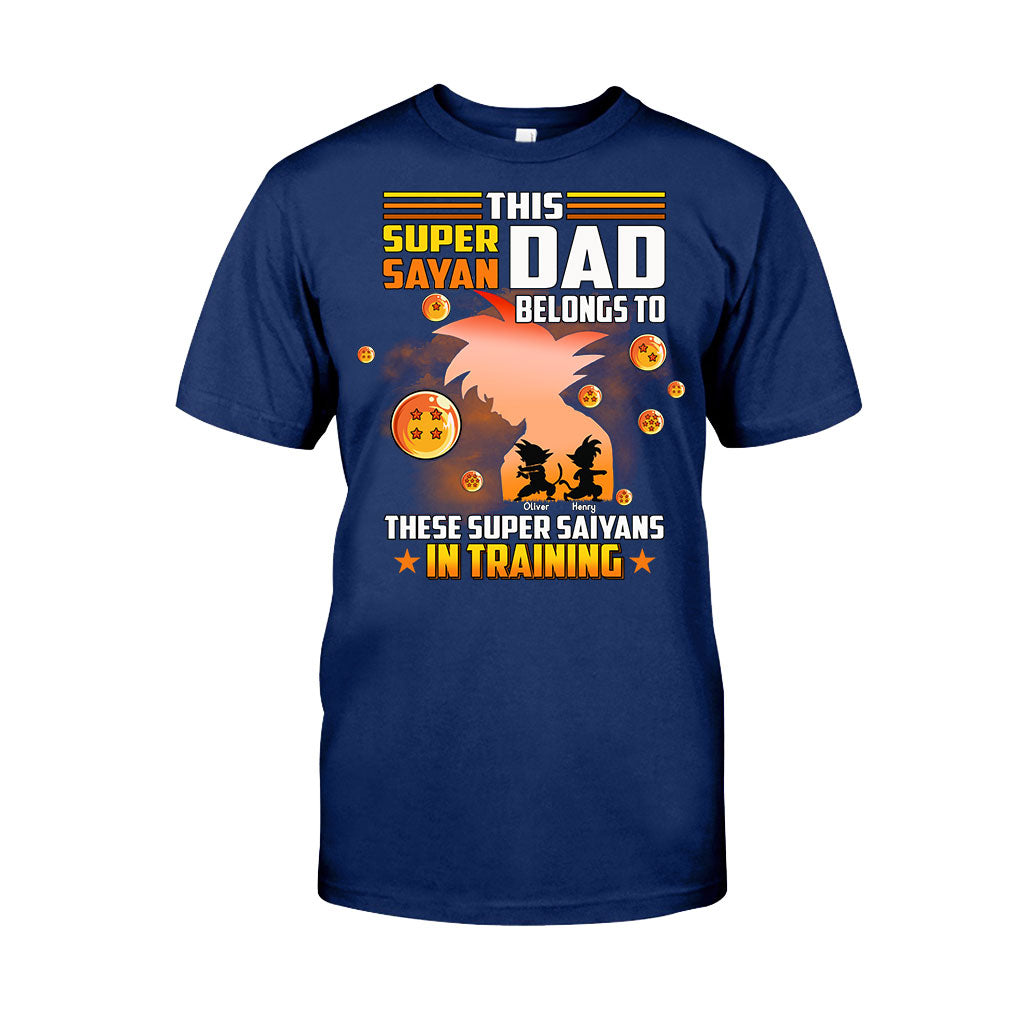 This Super Sayan Dad Belongs To Sayans In Training - Personalized Seven Balls T-shirt and Hoodie