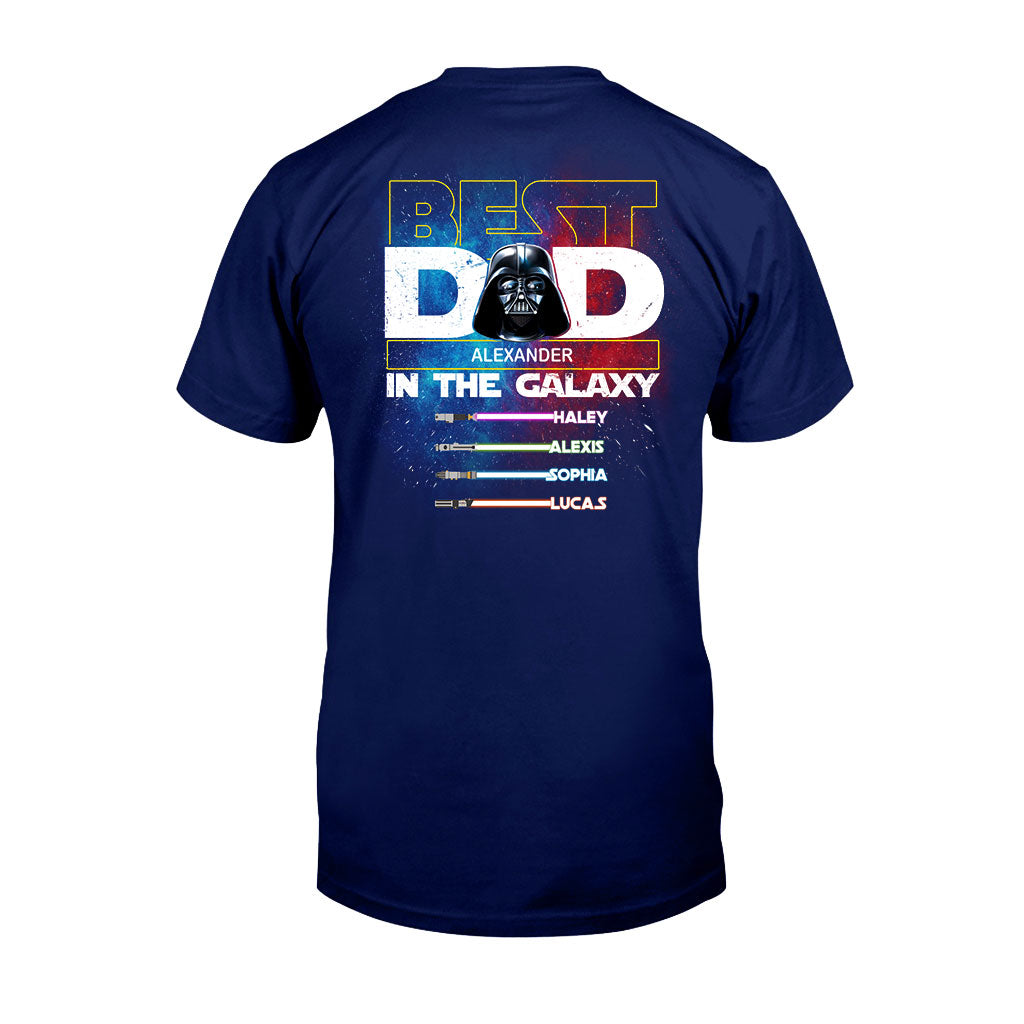 Best Dad In The Galaxy - Personalized The Force T-shirt and Hoodie