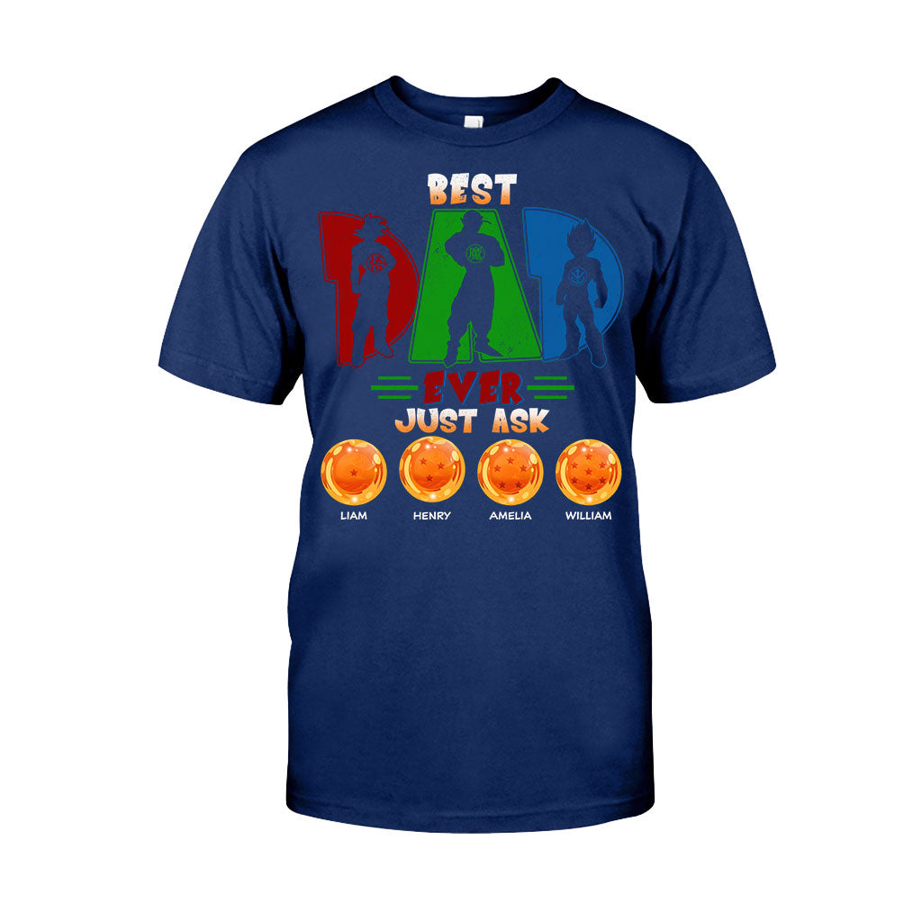 Best Dad Ever - Personalized Seven Balls T-shirt and Hoodie