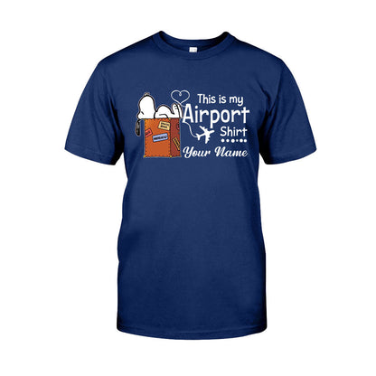 This Is My Airport Shirt - Personalized T-shirt and Hoodie