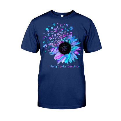 Accept Understand Love  - Autism Awareness T-shirt And Hoodie 062021