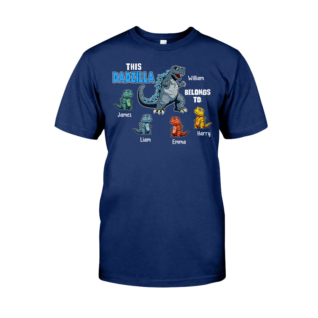 This Dadzilla Belongs To - Personalized Father T-shirt and Hoodie