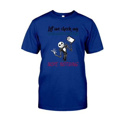 Check My Giveashitometer Nightmare T-shirt and Hoodie 102021