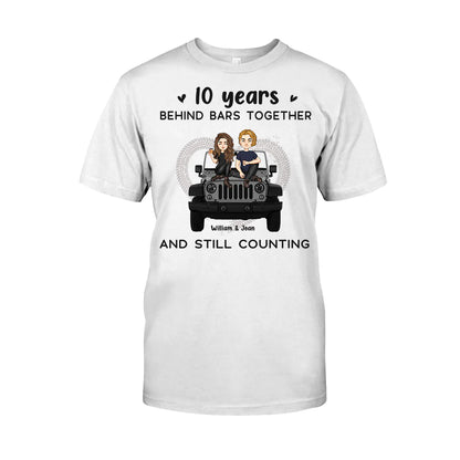 Years Of Life Behind Bars - Personalized Couple Car T-shirt and Hoodie