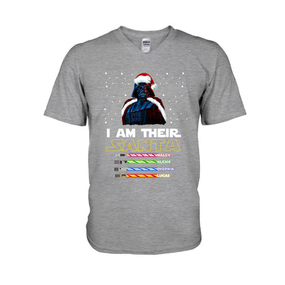 I Am Their Santa - Personalized Christmas Father T-shirt and Hoodie