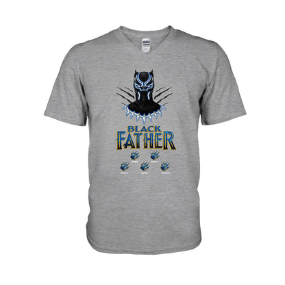 Black Father - Personalized Marvelous Universe T-shirt and Hoodie