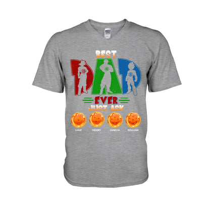 Best Dad Ever - Personalized Seven Balls T-shirt and Hoodie