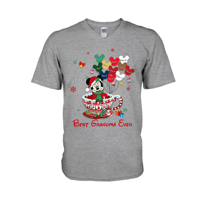 Best Grandma Ever - Personalized Christmas T-shirt and Hoodie