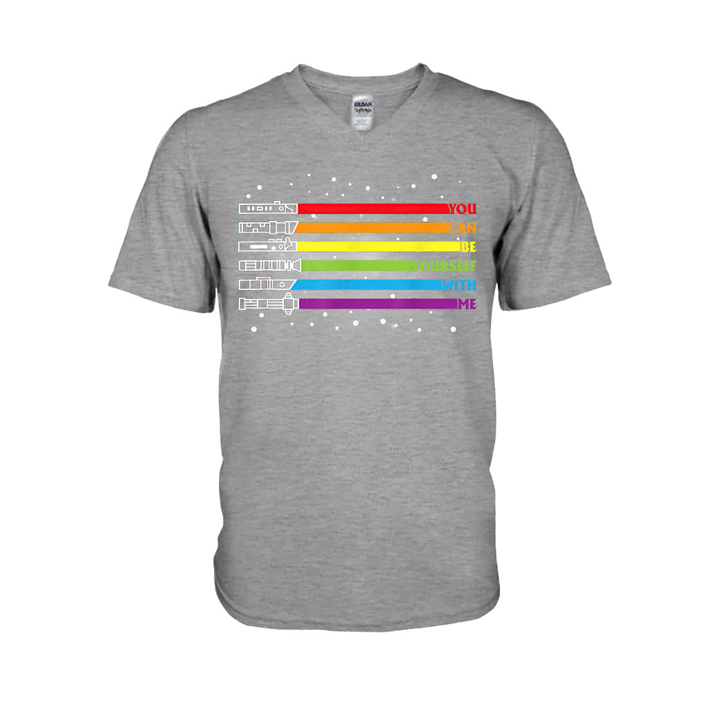 You Can Be Yourself With Me - LGBT Support T-shirt and Hoodie