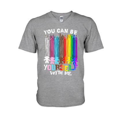 You Can Be Yourself With Me - LGBT Support T-shirt and Hoodie