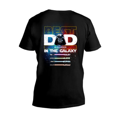 Best Dad In The Galaxy - Personalized The Force T-shirt and Hoodie